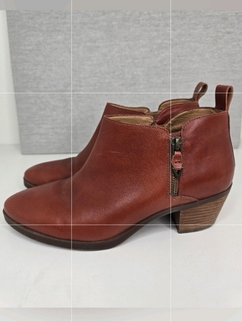 Vionic Brown Leather Ankle Booties